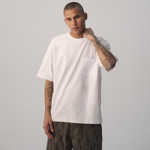 LCKR Reverse Heavy Weight Pocket T-Shirt - Mens White Cover