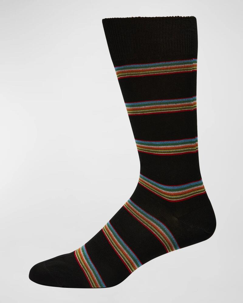 Paul Smith Men's Multiblock Ribbed Crew Socks Cover