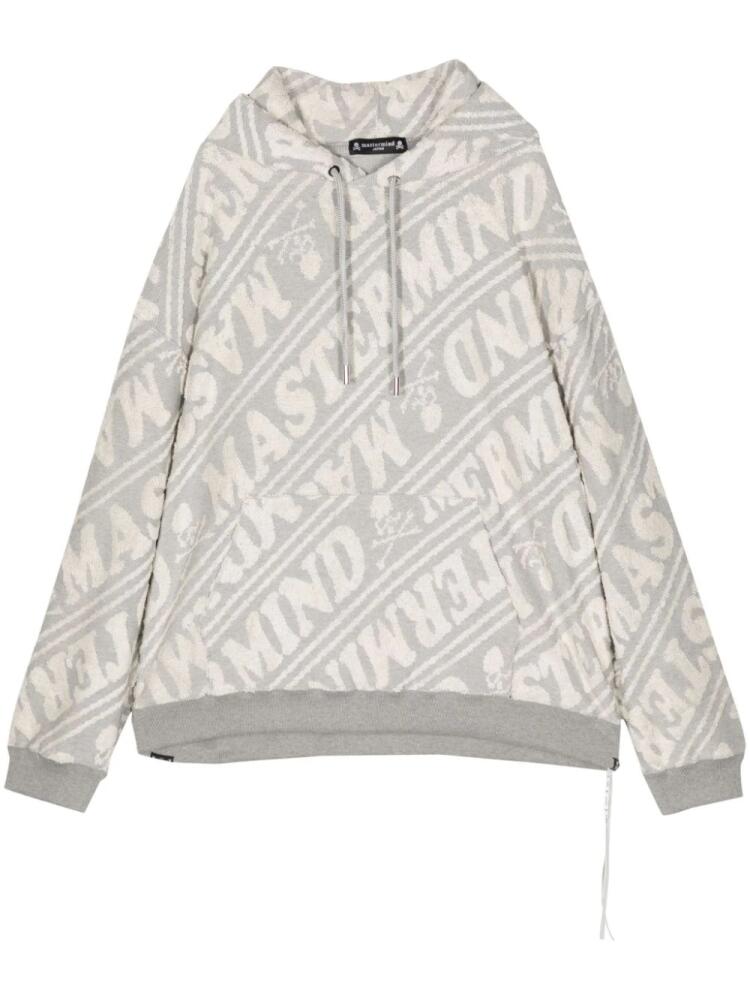 Mastermind Japan logo-print cotton hoodie - Grey Cover