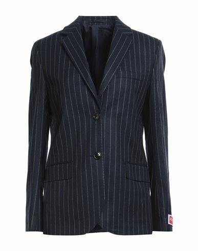 Kenzo Woman Blazer Navy blue Wool Cover