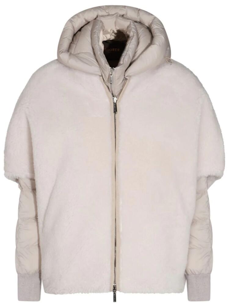 Moorer layered puffer jacket - Neutrals Cover