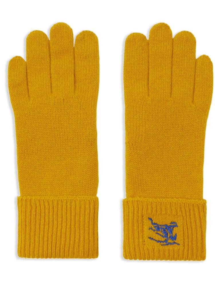 Burberry EKD cashmere-blend gloves - Yellow Cover