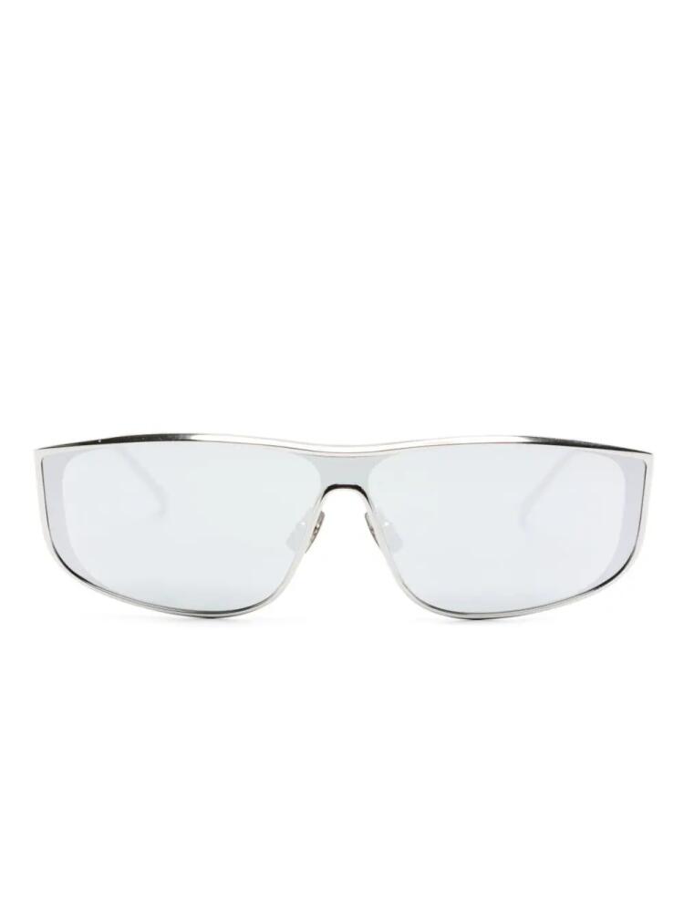 Saint Laurent Eyewear Luna logo-embossed sunglasses - Silver Cover