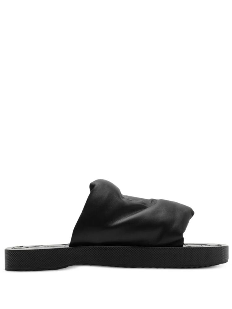 Burberry EKD Slab leather slides - Black Cover