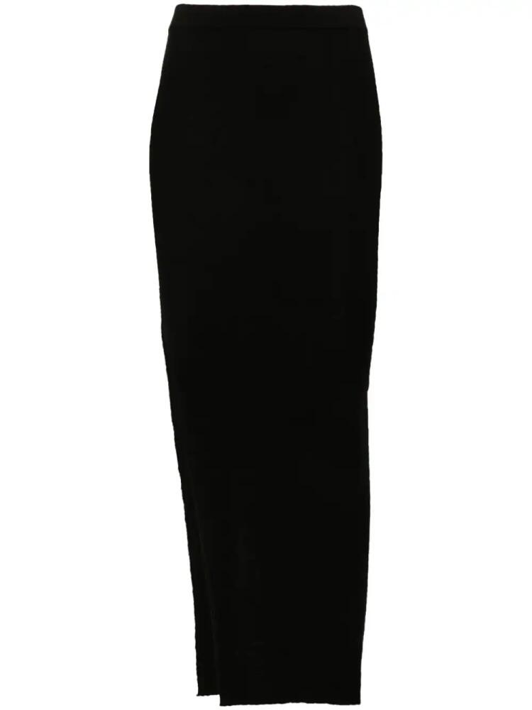 Rick Owens Ziggy knitted pencil skirt - Black Cover