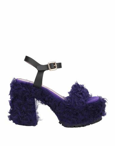 Haus Of Honey Woman Sandals Dark purple Soft Leather Cover