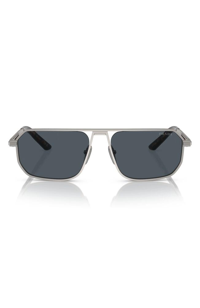 Prada 59mm Pillow Sunglasses in Matte Grey Cover