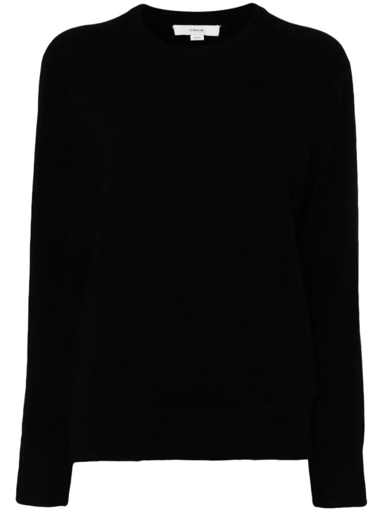 Vince knitted wool-cashmere blend sweater - Black Cover