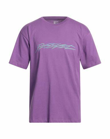 Rassvet Man T-shirt Mauve Cotton Cover