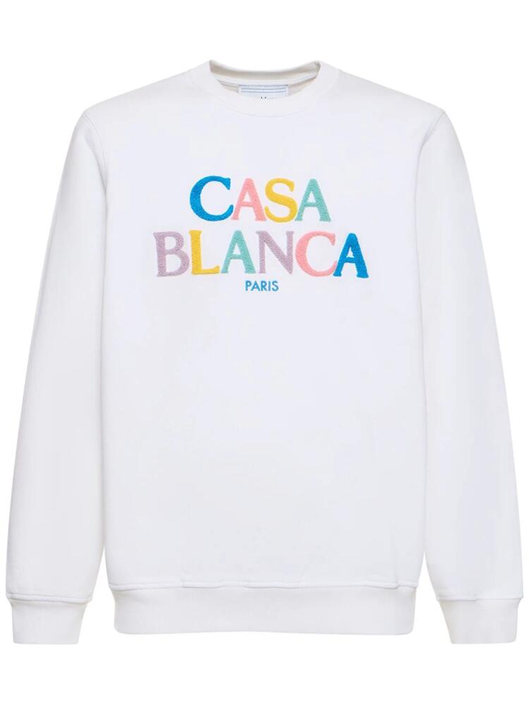 CASABLANCA Stacked Logo Chenille Sweatshirt Cover