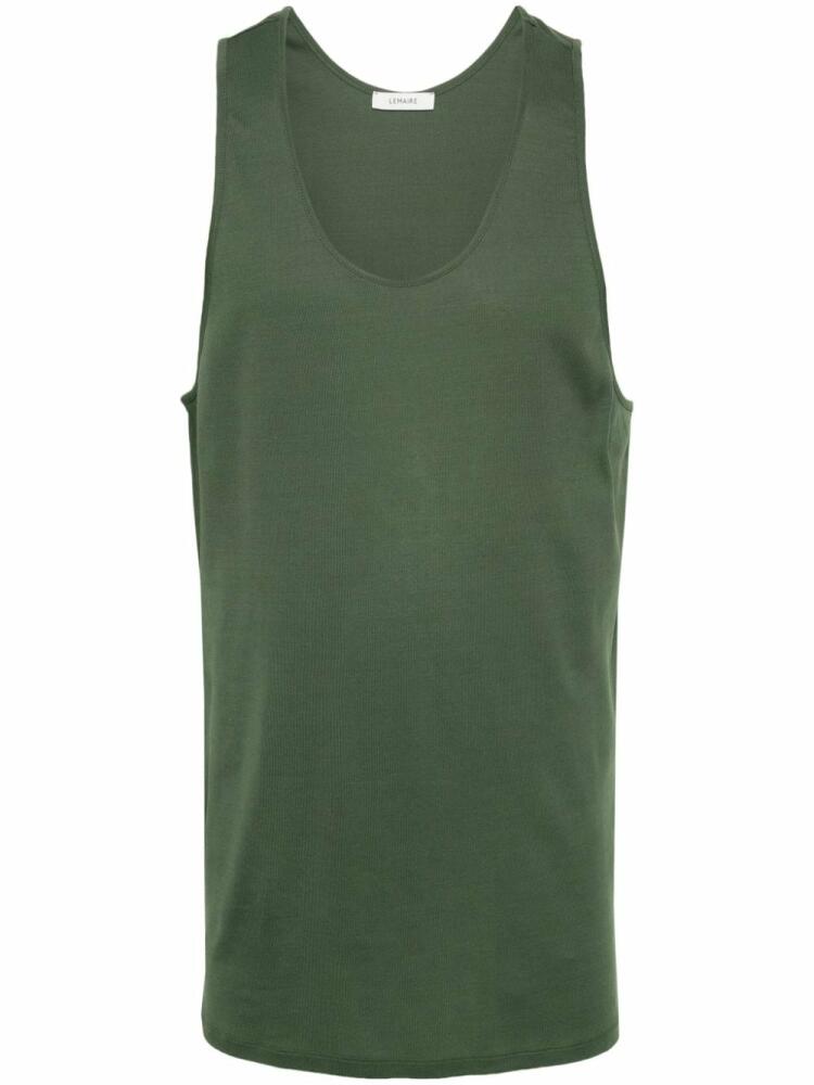 LEMAIRE cotton jersey vest - Green Cover