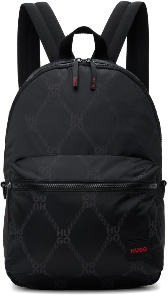 Hugo Black Logo Backpack Cover