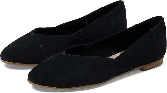 TOMS Jutti Neat (Black Suede) Women's Shoes Cover