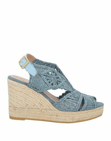 Kanna Woman Sandals Pastel blue Textile fibers Cover