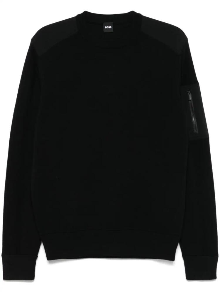 BOSS crew-neck sweater - Black Cover