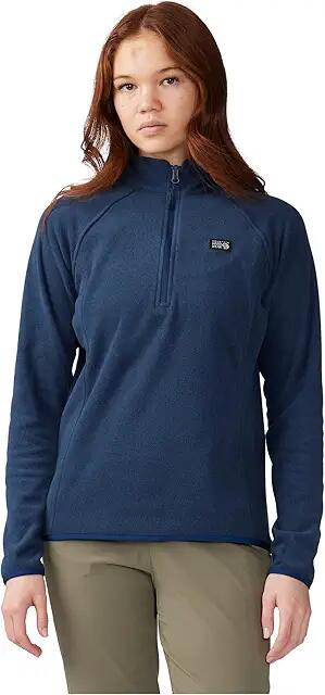 Mountain Hardwear Microchill 1/4 Zip Pullover (Outer Dark Heather) Women's Clothing Cover