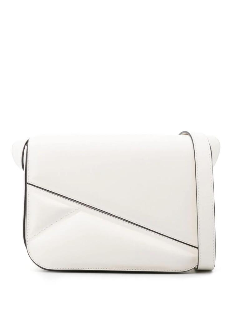 Wandler medium Oscar leather crossbody bag - White Cover