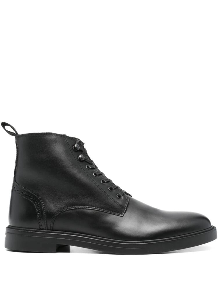 BOSS leather ankle boots - Black Cover