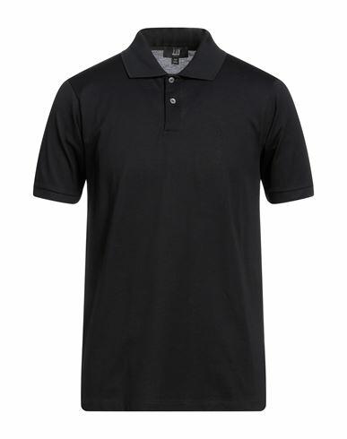 Dunhill Man Polo shirt Black Cotton Cover