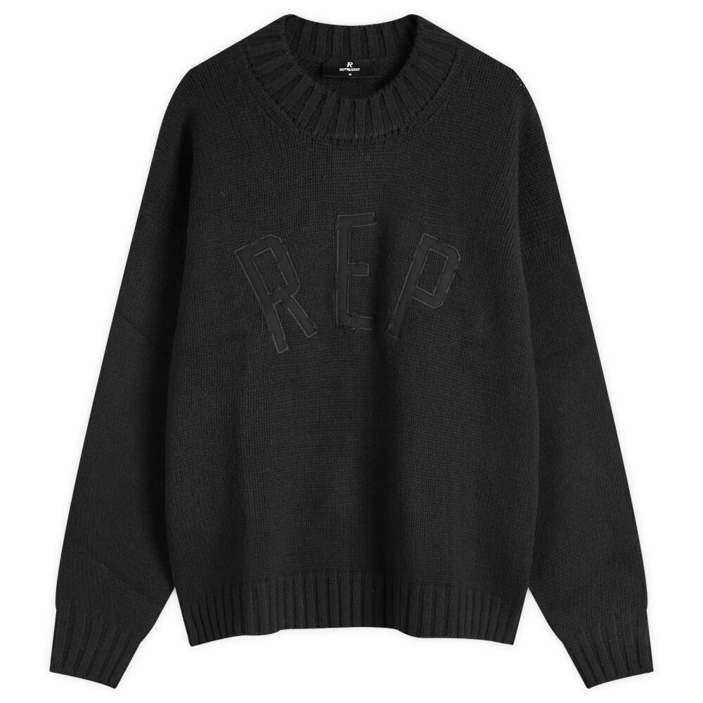 Represent Men's Rep Knit Jumper in Black Cover