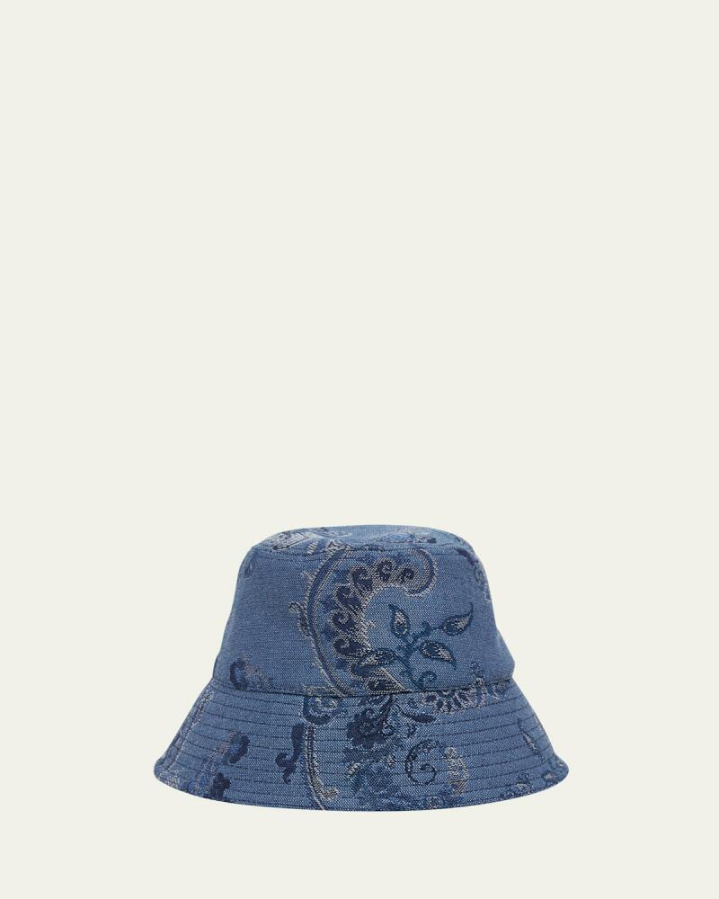 Etro Paisley Denim Bucket Hat Cover