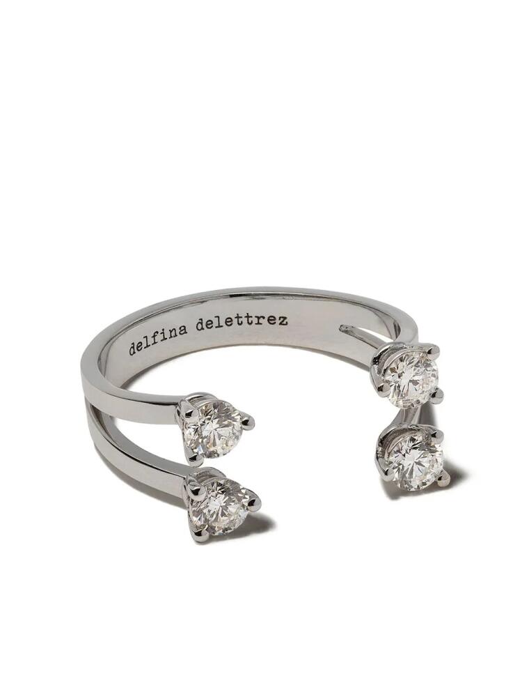 Delfina Delettrez Dots diamond ring - Silver Cover