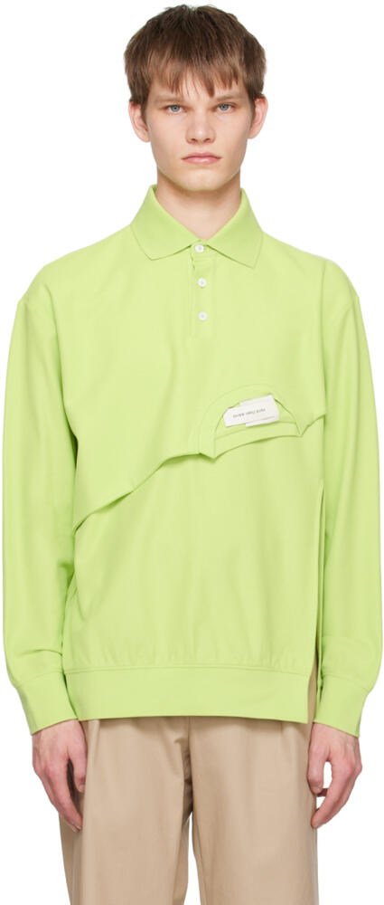 Feng Chen Wang Green Double Collar Polo Cover