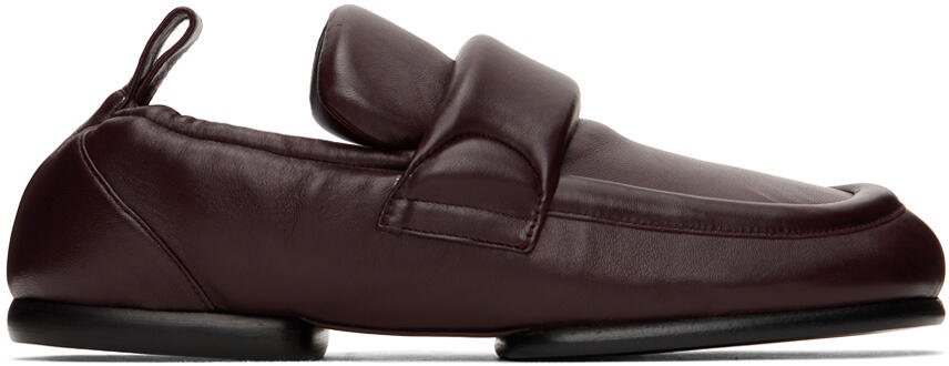 Dries Van Noten Burgundy Padded Loafers Cover