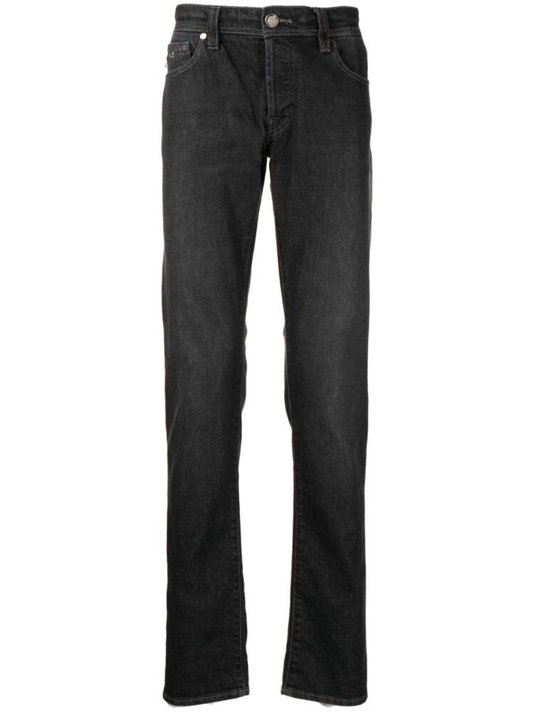 Sartoria Tramarossa Leonardo slim-cut mid-rise jeans - Black Cover