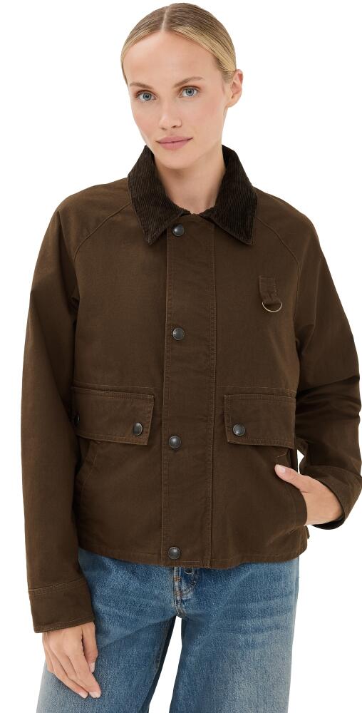 Polo Ralph Lauren Crop Utility Barn Jacket Court Brown Cover