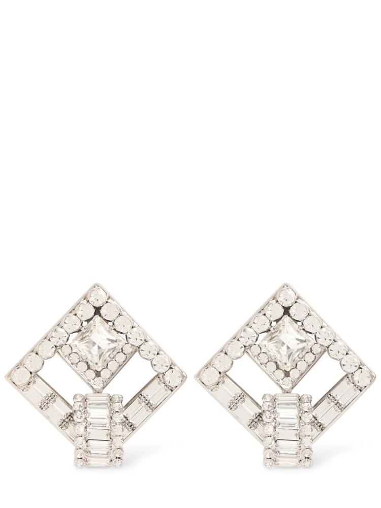 ALESSANDRA RICH Crystal Square Earrings Cover