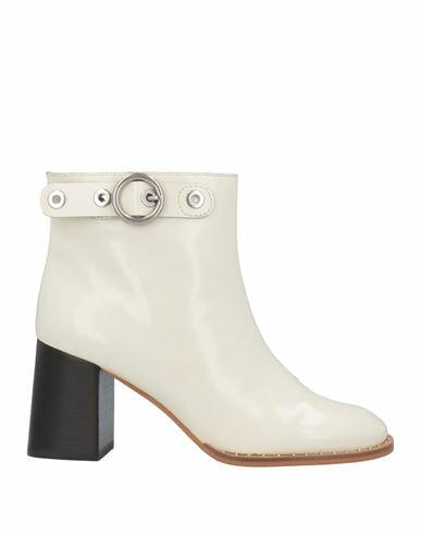 See By Chloé Woman Ankle boots Ivory Calfskin Cover