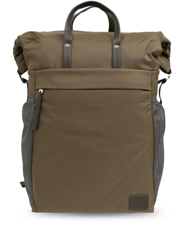 Paul Smith logo-patch backpack - Green Cover