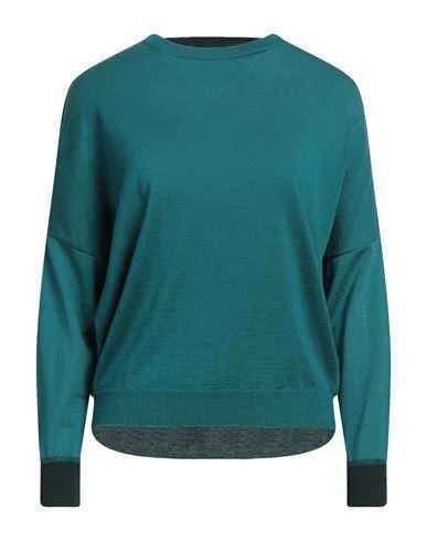 Niū Woman Sweater Emerald green Wool, Viscose, Polyamide, Polyester Cover