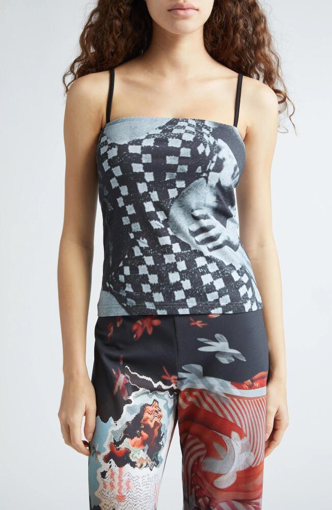 ELLISS Geo Print Camisole in Black Print Multi Cover