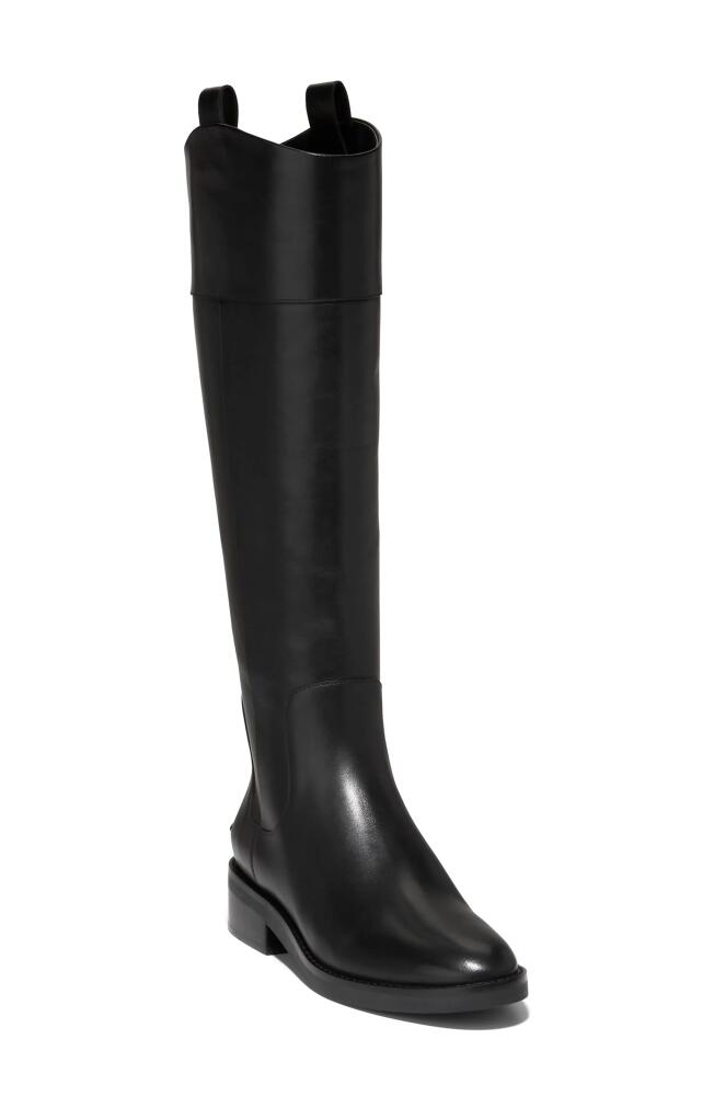 Cole Haan Hampshire Waterproof Riding Boot in Black Ltr Cover