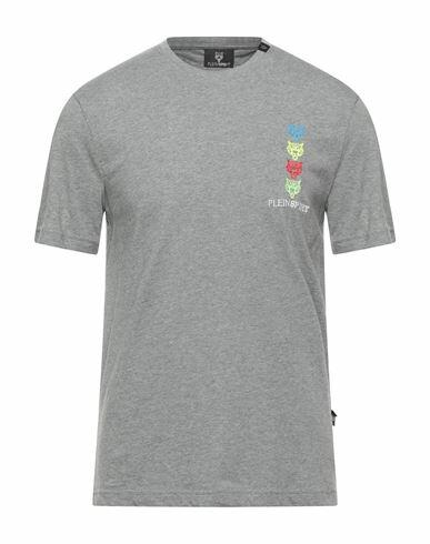 Plein Sport Man T-shirt Grey Cotton Cover