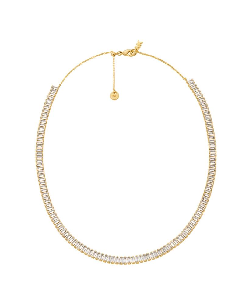 Michael Kors 14K Gold-Plated Brass Tennis Necklace - Gold Cover