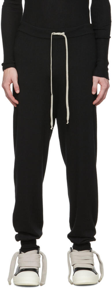 Rick Owens Black Cashmere Lounge Pants Cover