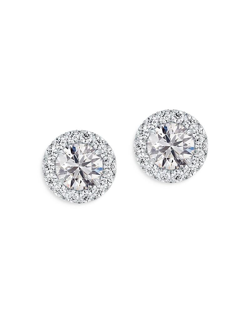 De Beers Forevermark Center of My Universe Halo Studs in 18K White Gold, 1.20 ct. t. w. Cover