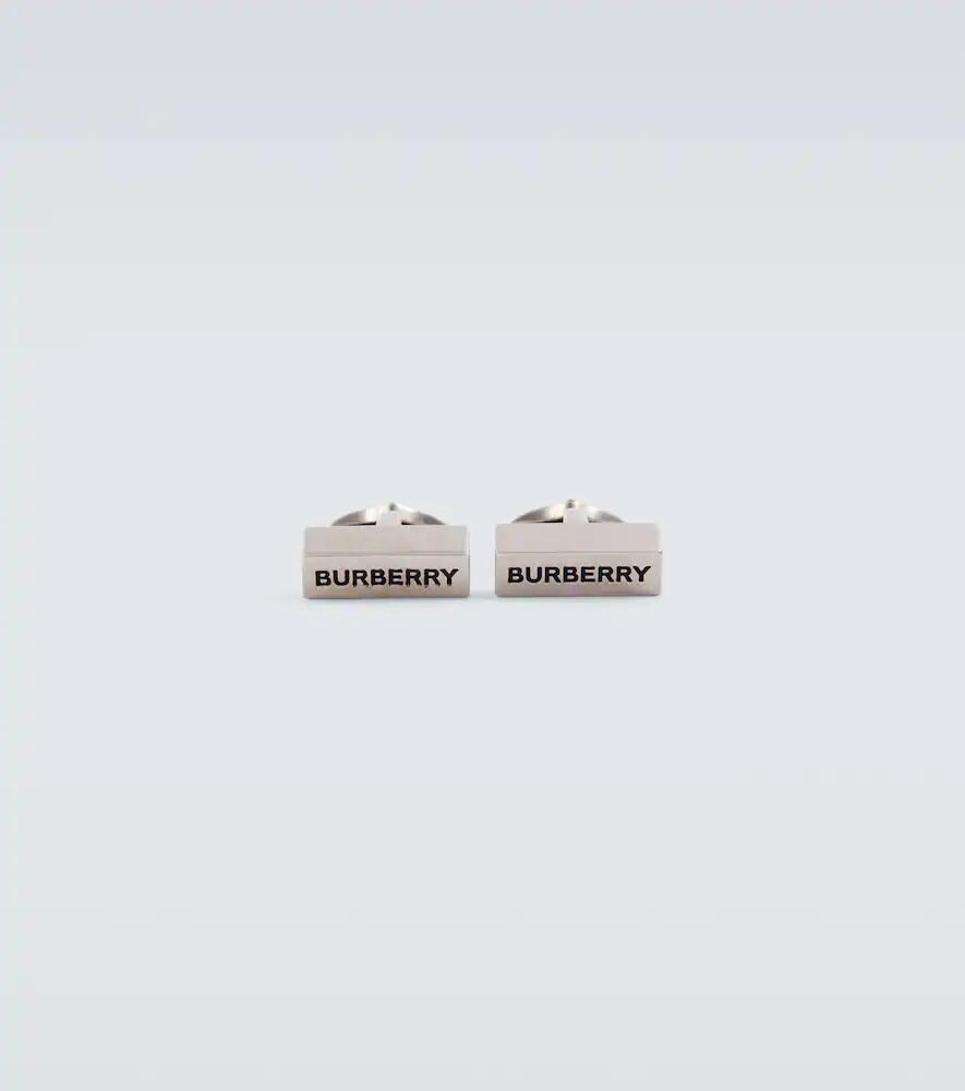 Burberry Logo palladium-plated cufflinks Cover