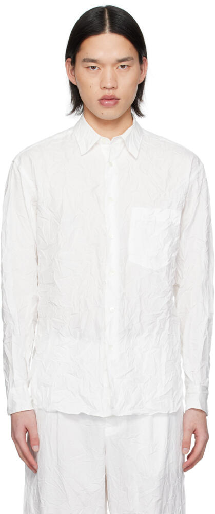 AURALEE White Finx Shirt Cover