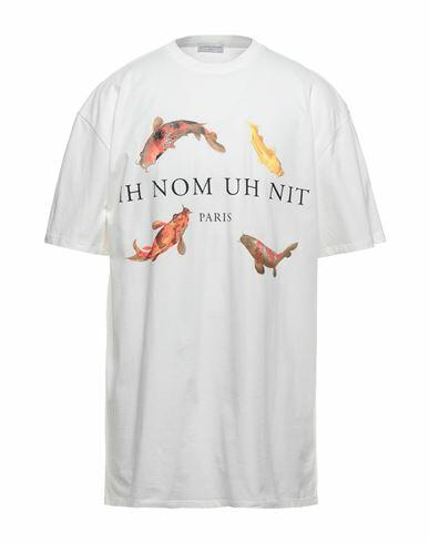 Ih Nom Uh Nit Man T-shirt White Cotton, Elastane Cover