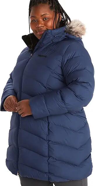 Marmot Plus Size Montreaux Coat (Arctic Navy) Women's Clothing Cover