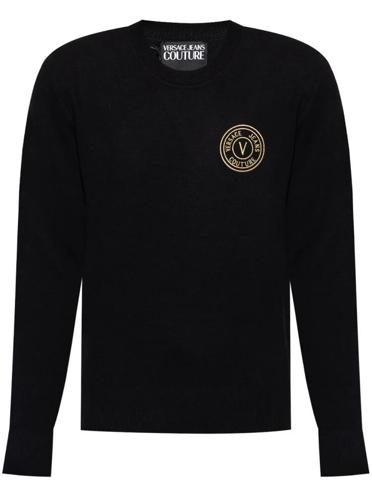 Versace Jeans Couture embroidered-logo sweater - Black Cover