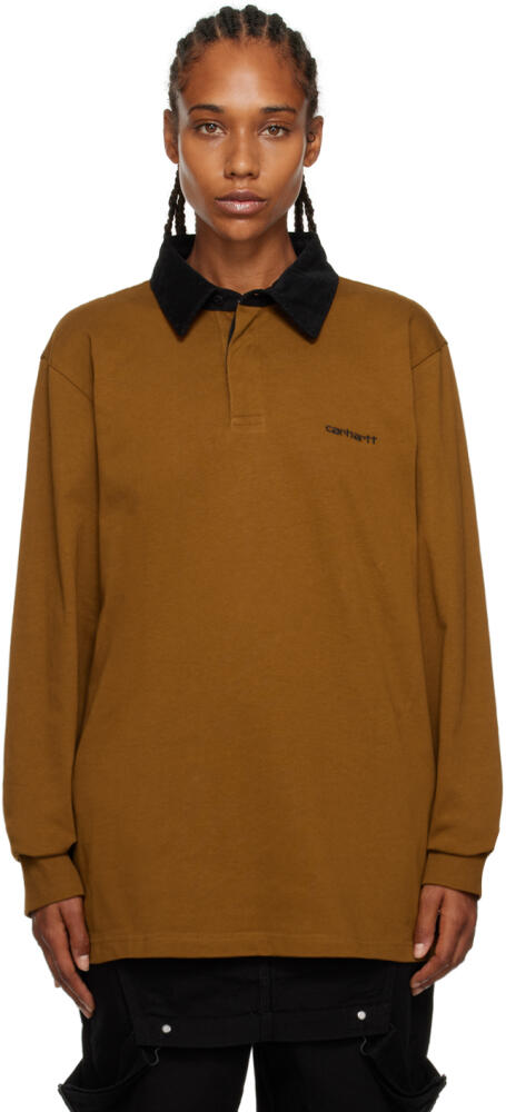 Carhartt Work In Progress Brown Cord Polo Cover