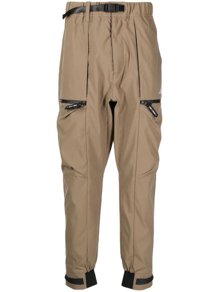 Spoonyard Primeflex drop-crotch tech joggers - Brown Cover