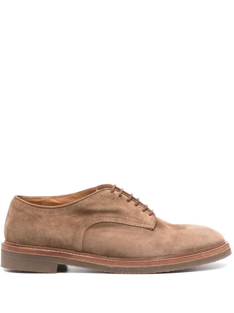 Alberto Fasciani lace-up suede derby shoes - Neutrals Cover