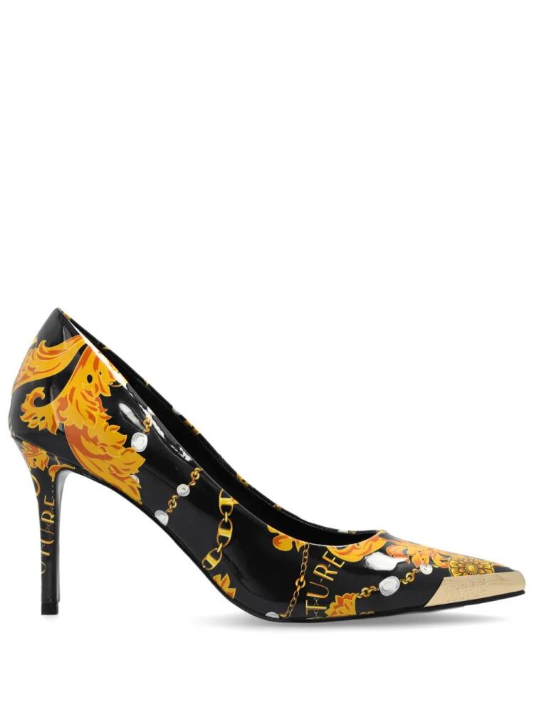 Versace Jeans Couture Scarlett patterned pumps - Black Cover