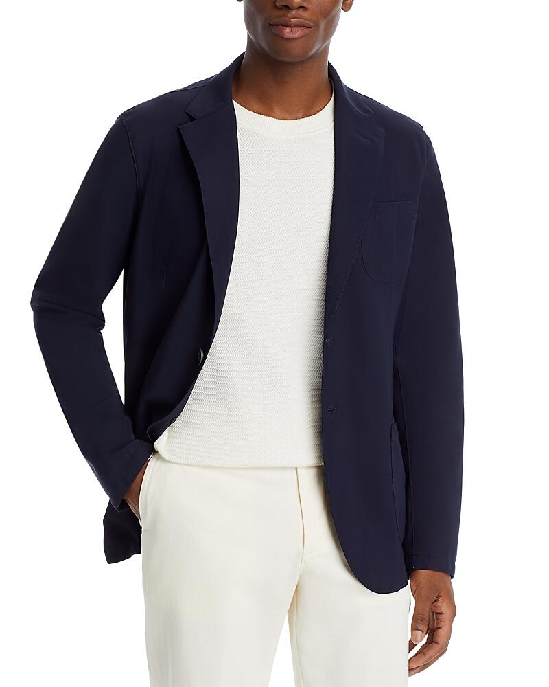 Herno Nylon Blend Knitted Regular Fit Blazer Cover